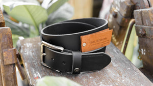 Tailor made in Australia full-grain Leather belt 40mm 1 1/2 inch width