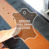 Handcrafted leather belts, CLASSIC BLACK 35mm | 1.3 inch BELT
