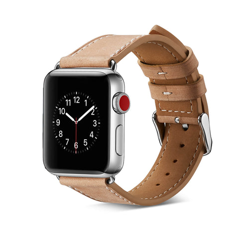 Milan Leather Apple Watch Band (Natural)