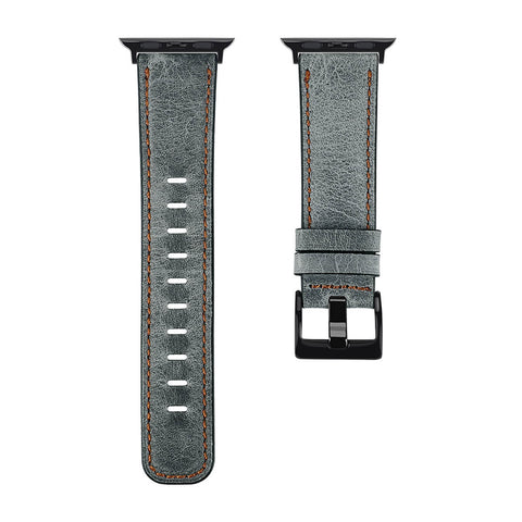 Antique Leather Apple Watch Band (Antique Grey)