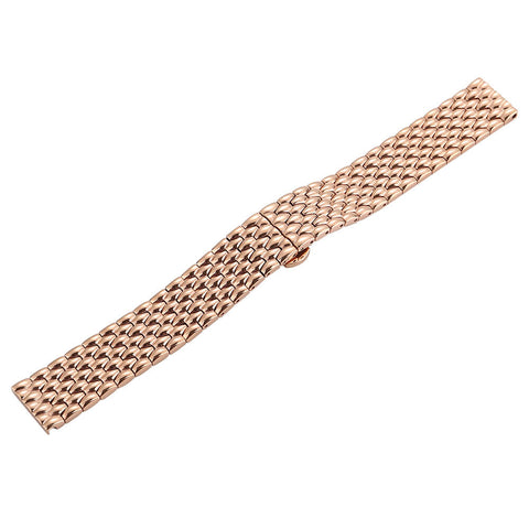 Cobra Stainless Steel Apple Watch Band (Rose Gold)