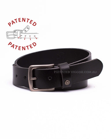 Genuine full grain leather belts, CLASSIC BLACK 35mm | 1.3 inch BELT