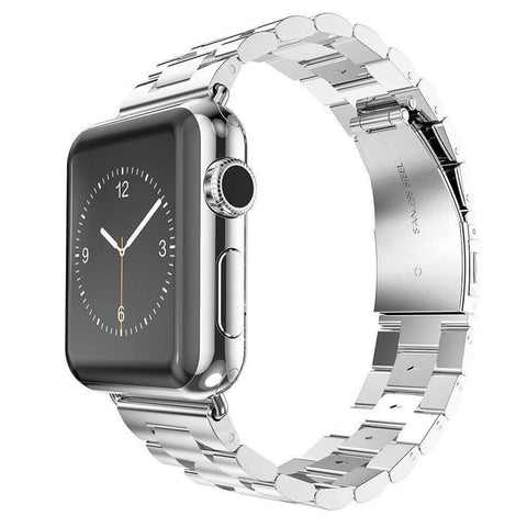 Tensile Stainless Steel Apple Watch Band (Silver)