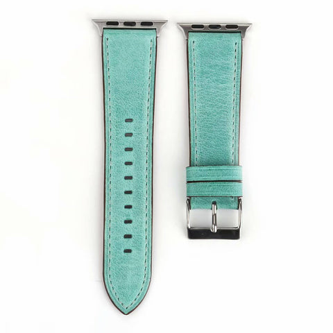 Sorrento Leather Apple Watch Band (Turquoise)