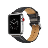 Classic Italian Leather Apple Watch Band (Black)