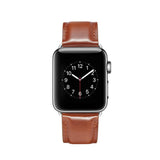 Classic Italian Leather Apple Watch Band (Tan)