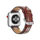 Classic Italian Leather Apple Watch Band (Brown)